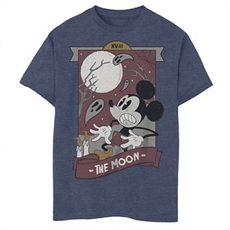 Disney's Mickey Mouse Boys Tarot Card The Moon Tee