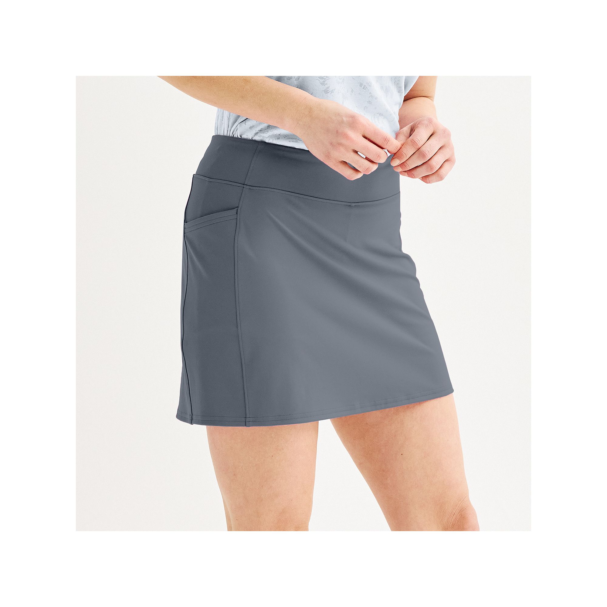 Womens Tek Gear® Ultrastretch Skort, Size: XS, Heritage Gray