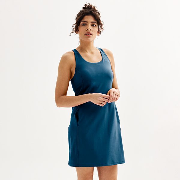 Women's Tek Gear® Ultrastretch Dress with Built-In Bra - Blue Crayon (SMALL)