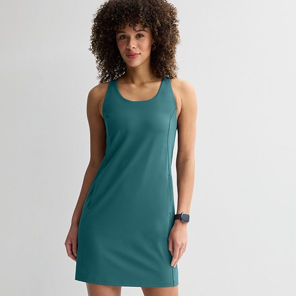Women's Tek Gear® Ultrastretch Dress with Built-In Bra - Sea Whirlpool (MEDIUM)