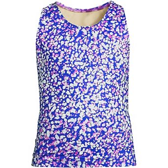 Girls 2-16 Lands' End Chlorine Resistant Racer Back Tankini Swimsuit Top