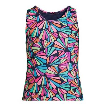 Girls 2-16 Lands' End Chlorine Resistant Racer Back Tankini Swimsuit Top