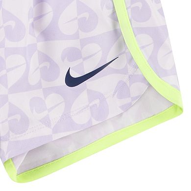 Baby & Toddler Girls Nike Dri-FIT Sweet Heart Swoosh Graphic Tee and Shorts Sprinter Set