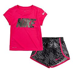 Baby & Toddler Girl Nike Swoosh Leopard Print Sweatshirt & Leggings Set