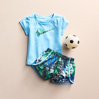 Toddler Girls Nike Dri-FIT Meta-Morph Sprinter Graphic Tee and