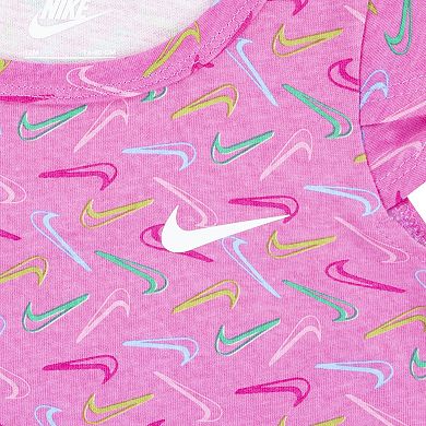 Baby Girls Nike Swoosh Logo Romper