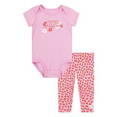 Nike Baby Girls Newborn-9 Months Long Sleeve Animal-Printed Heart