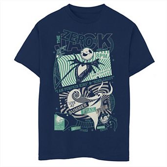 Disney's The Nightmare Before Christmas Boys Jack And Zero Poster Tee