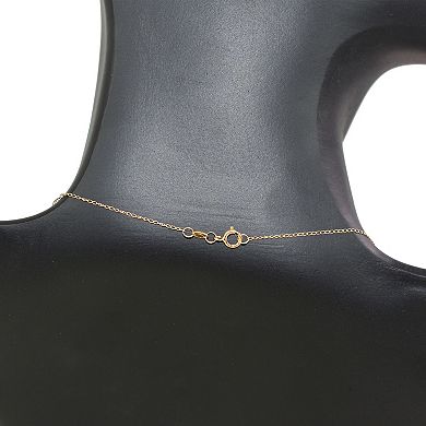 14k Jewelmak Yellow Gold Nephrite Jade Swirl Pendant Necklace