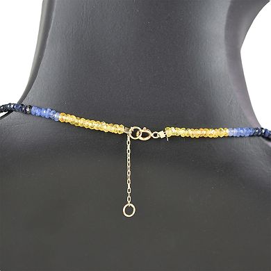 Jewelmak 14k Yellow Gold & Multi Gemstone Necklace