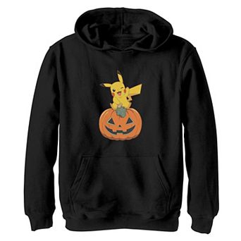 Boys 8-20 Pokemon Pikachu Sitting On Pumpkin Graphic Hoodie