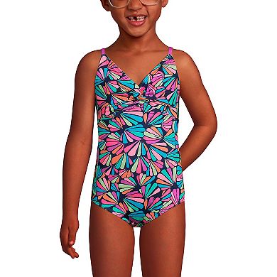 Girls 2-16 Lands' End One-Piece Swimsuit & Dress Cover-Up Set