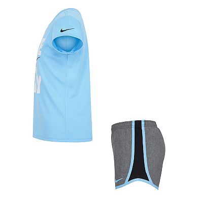 Girls 4-6x Nike Dri-FIT "Love To Play" Graphic Tee & Shorts Set