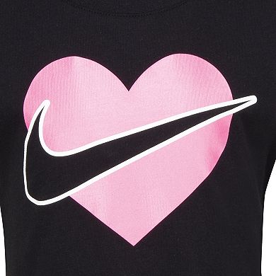 Girls 4-6x Nike Swoosh Heart Graphic Tee