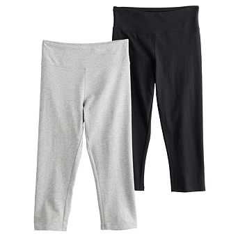 Girls 6-20 SO 2-Pack High Rise Capri Leggings