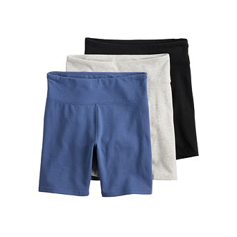 Girls 6-16 SO® 3-Pack Essential Bike Shorts in Regular & Plus Size