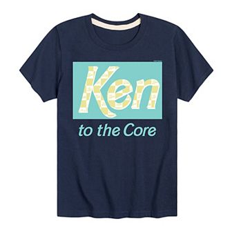 Boys 8-20 Barbie Ken Pastel Checker Fill Tee