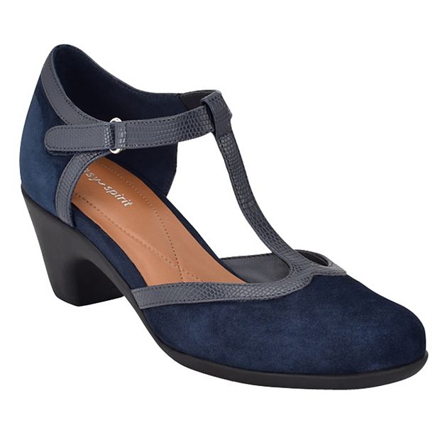 Women's Easy Spirit Cara T-Strap Dress Pumps
