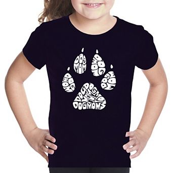 Dog Mom - Girl's Word Art T-shirt