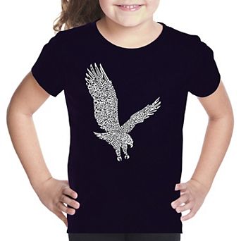 Eagle - Girl's Word Art T-shirt