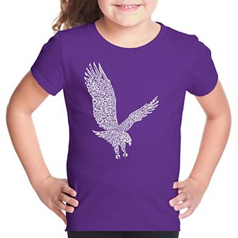 Eagle - Girl's Word Art T-shirt
