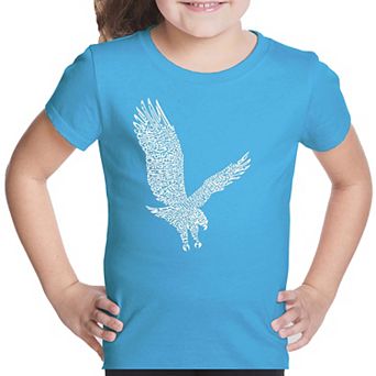 Eagle - Girl's Word Art T-shirt