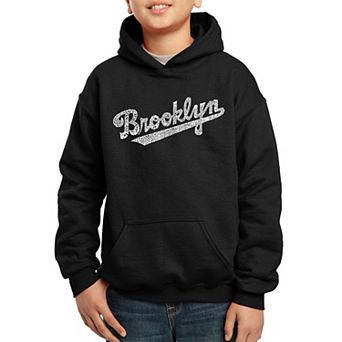 Brooklyn Neighborhoods - Boy's Word Art Hooded Sweatshirt