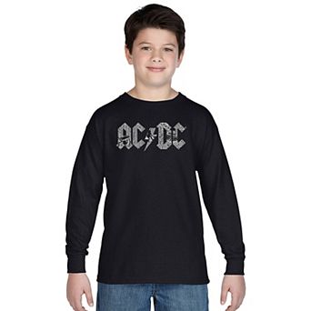 Boy's Word Art Long Sleeve - ACDC