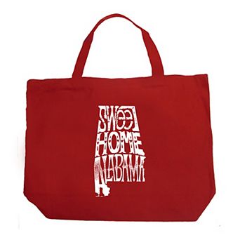 Large Word Art Tote Bag - Sweet Home Alabama