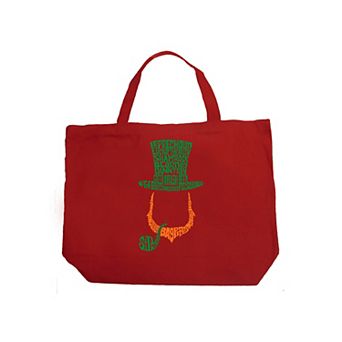 Large Word Art Tote Bag - Leprechaun