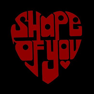 Large Word Art Tote Bag - Shape of You