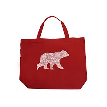 Large Word Art Tote Bag - Mama Bear