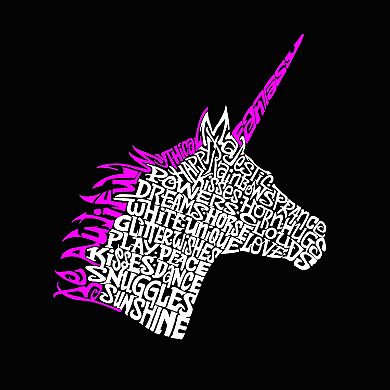 Large Word Art Tote Bag - Unicorn