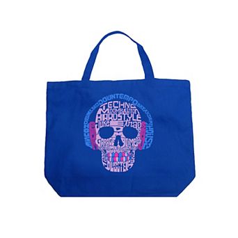 Large Word Art Tote Bag - Styles of EDM Music