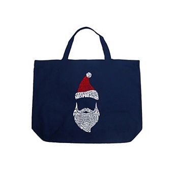 Large Word Art Tote Bag - Santa Claus