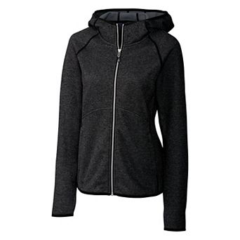 Cutter & Buck Mainsail Sweater-Knit Hoodie Womens Full Zip Jacket