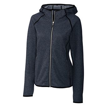 Cutter & Buck Mainsail Sweater-Knit Hoodie Womens Full Zip Jacket