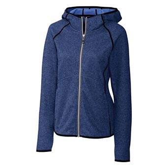 Cutter & Buck Mainsail Sweater-Knit Hoodie Womens Full Zip Jacket
