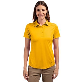 Cutter & Buck Prospect Textured Stretch Womens Short Sleeve Polo