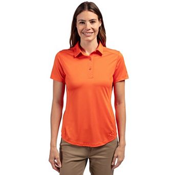 Cutter & Buck Prospect Textured Stretch Womens Short Sleeve Polo