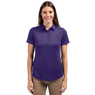 Cutter & Buck Prospect Textured Stretch Womens Short Sleeve Polo