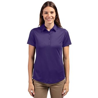 Cutter & Buck Prospect Textured Stretch Womens Short Sleeve Polo