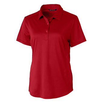 Cutter & Buck Prospect Textured Stretch Womens Short Sleeve Polo