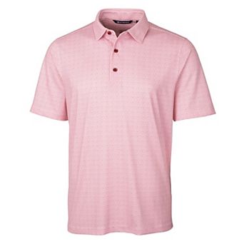 Cutter & Buck Pike Double Dot Print Stretch Mens Big and Tall Polo