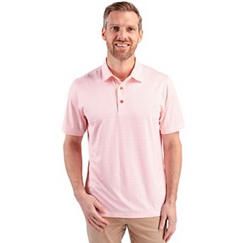 Cutter & Buck Pike Double Dot Print Stretch Mens Big and Tall Polo