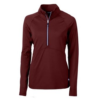 Cutter & Buck Adapt Eco Knit Stretch Recycled Womens Half Zip Pullover