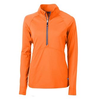 Cutter & Buck Adapt Eco Knit Stretch Recycled Womens Half Zip Pullover