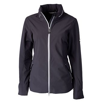 Cutter & Buck Vapor Water Repellent Stretch Womens Full Zip Rain Jacket