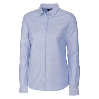 Cutter & Buck Stretch Oxford Womens Long Sleeve Dress Shirt