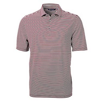 Cutter & Buck Virtue Eco Pique Stripe Recycled Mens Polo